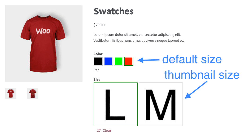 WooCommerce Variation Swatches and Photos