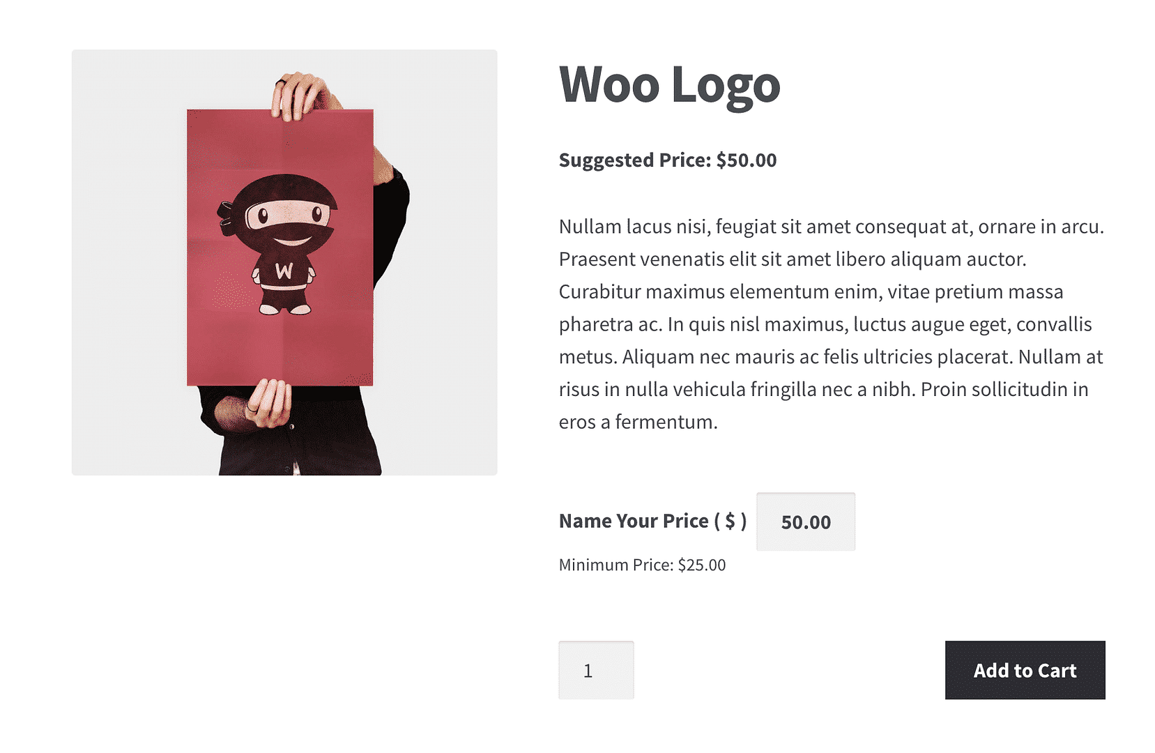 WooCommerce Name Your Price