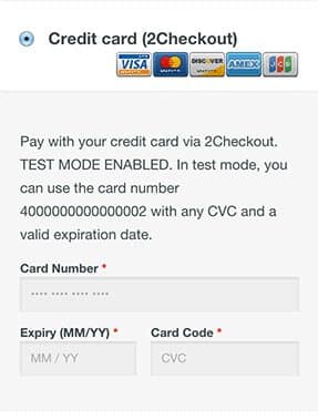 2Checkout Payment Gateway for WooCommerce