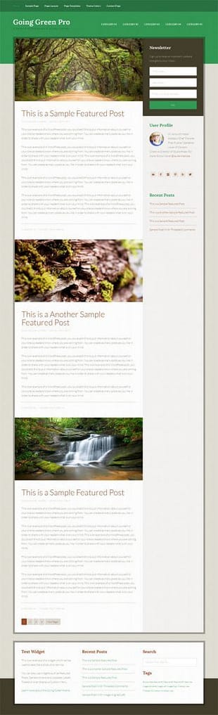 StudioPress Going Green Pro Genesis WordPress Theme