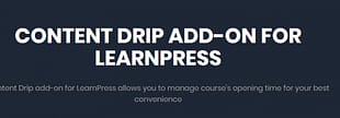 LearnPress - Content Drip Add-on