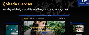 ShadeGarden - Creative Blog WordPress