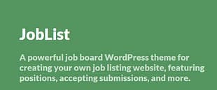 Theme Junkie Joblist WordPress