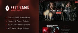 Exit Game | Real-Life Room Escape WordPress Theme