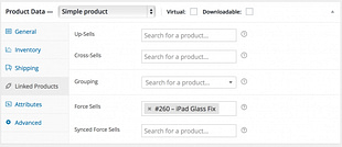 WooCommerce Force Sells
