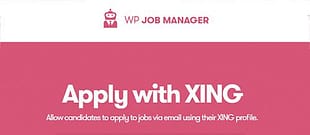 WP Job Manager Apply With Xing Addon