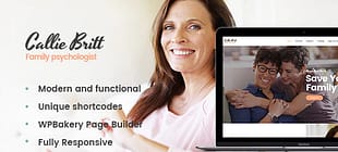 Callie Britt | Family Counselling Psychology WordPress Theme