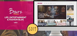 Bourz: Life, Entertainment & Fashion Blog Theme
