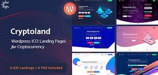 Cryptoland - Crypto Currency ICO WordPress Theme