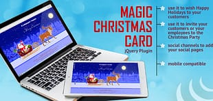 Magic Christmas Card With Animation