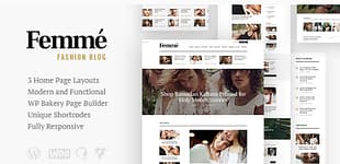 Femme - Online Magazine & Fashion Blog WP Theme