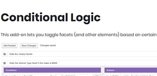 FacetWP - Conditional Logic