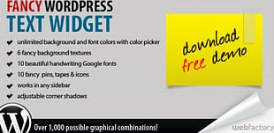 Fancy Text Widget - The