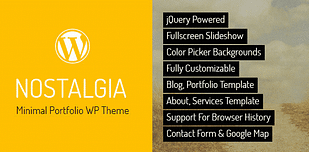 Nostalgia - Responsive Portfolio WordPress