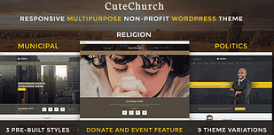 Church, Political, Municipal - CuteChurch WP Theme