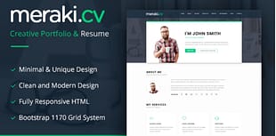 Meraki One Page Resume
