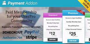 UserPro - Payment Add-on