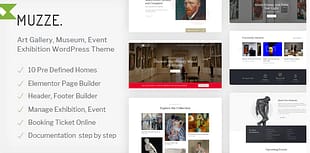 Muzze - Museum Art Gallery Exhibition WP Themes