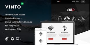 Vinto - Responsive Email + Themebuilder