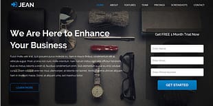 Jean - Landing Page Template