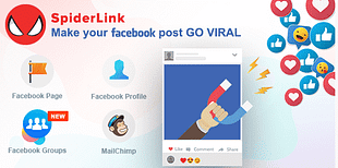 Facebook SpiderLink - Make Your Facebook Post GO VIRAL