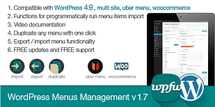 WordPress Menus Management