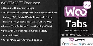WooCommerce Product Tab Pro