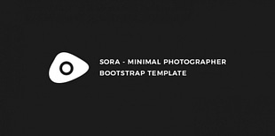 Sora - Minimal Photographer Template
