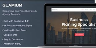 Glamium - One Page Multipurpose