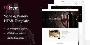 Wizym Wine Winery Html Template