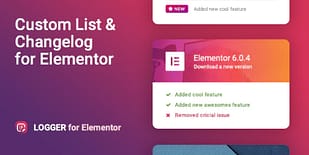 Changelog & Custom List for Elementor