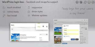 login lightbox wordpress - easy