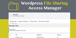Wordpress File Sharing Plugin