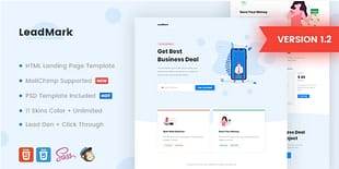LeadMark - Business HTML Landing Page Template