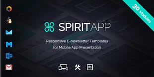 SpiritApp - Multipurpose Mobile App E-Newsletter + Builder Access
