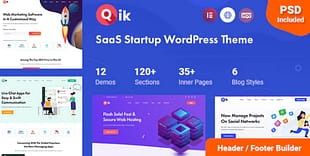 QIK - SaaS Startup WordPress