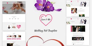 Love & We Wedding PSD