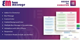 Box Message for Elementor