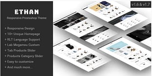 Ethan Responsive Prestashop 1.6, 1.7 Theme