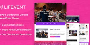 Lifevent - Conference WordPress Theme