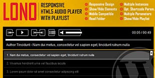 Lono - Responsive HTML5 Audio
