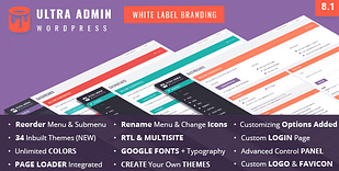 Ultra WordPress Admin Theme