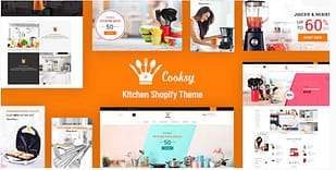 Cooksy - Kitchen Store, Appliances Shopify Theme