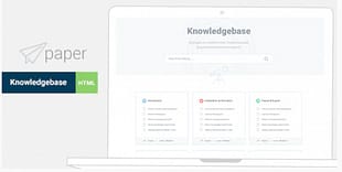 Paper - knowledge base Bootstrap4 HTML Template