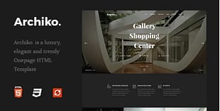 Archiko. - Architecture Onepage HTML