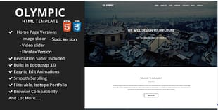 Olympic One Page Parallax