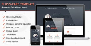 Plus Html V-card