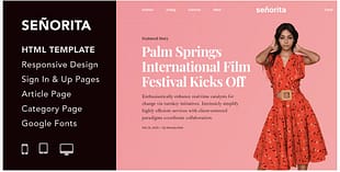 Senorita - Magazine and Blog HTML
