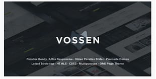 Vossen - Responsive Parallax Multipurpose