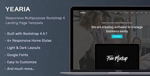 Yearia - Multipurpose Landing Page
